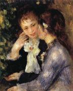 Pierre Renoir Confidences oil painting reproduction